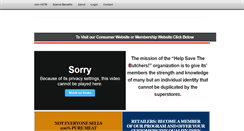 Desktop Screenshot of helpsavethebutchers.com