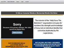 Tablet Screenshot of helpsavethebutchers.com